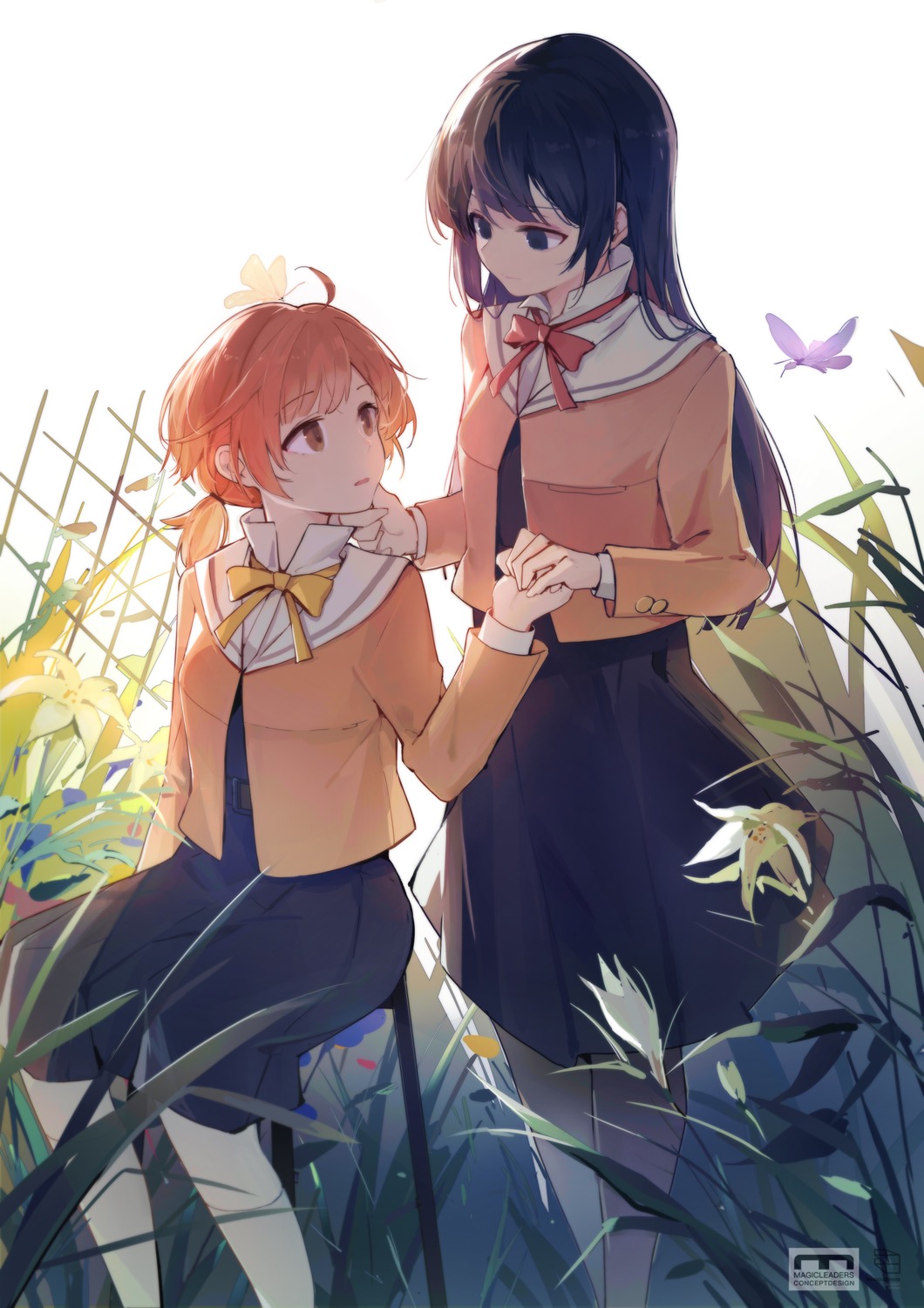 koito_yuu, luozhou_pile, nanami_touko, pantyhose, seifuku, yagate_kimi_ni_naru, yuri