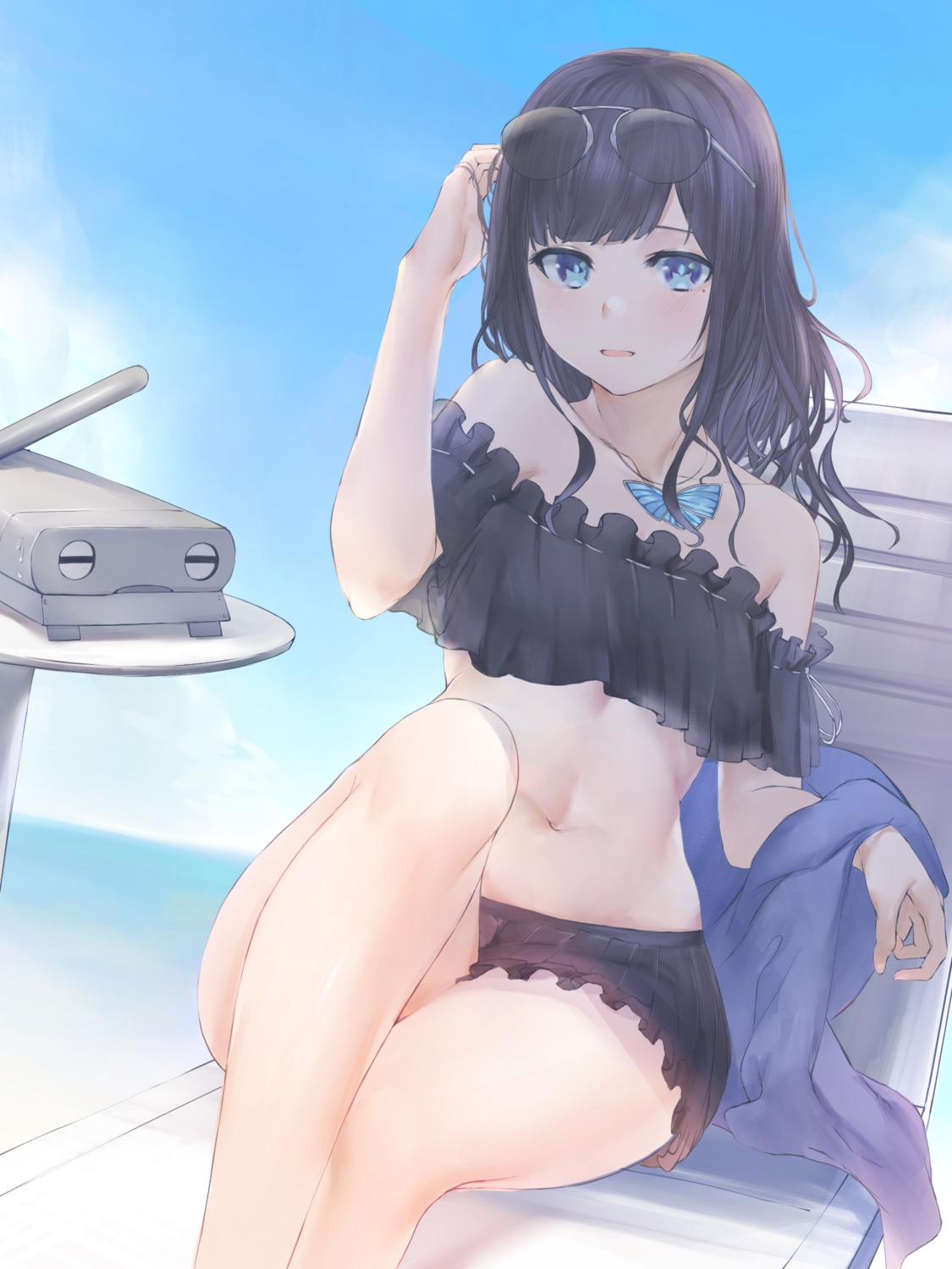 bikini, marulire, megane, notte_(channel), notte_(virtual_youtuber), swimsuits