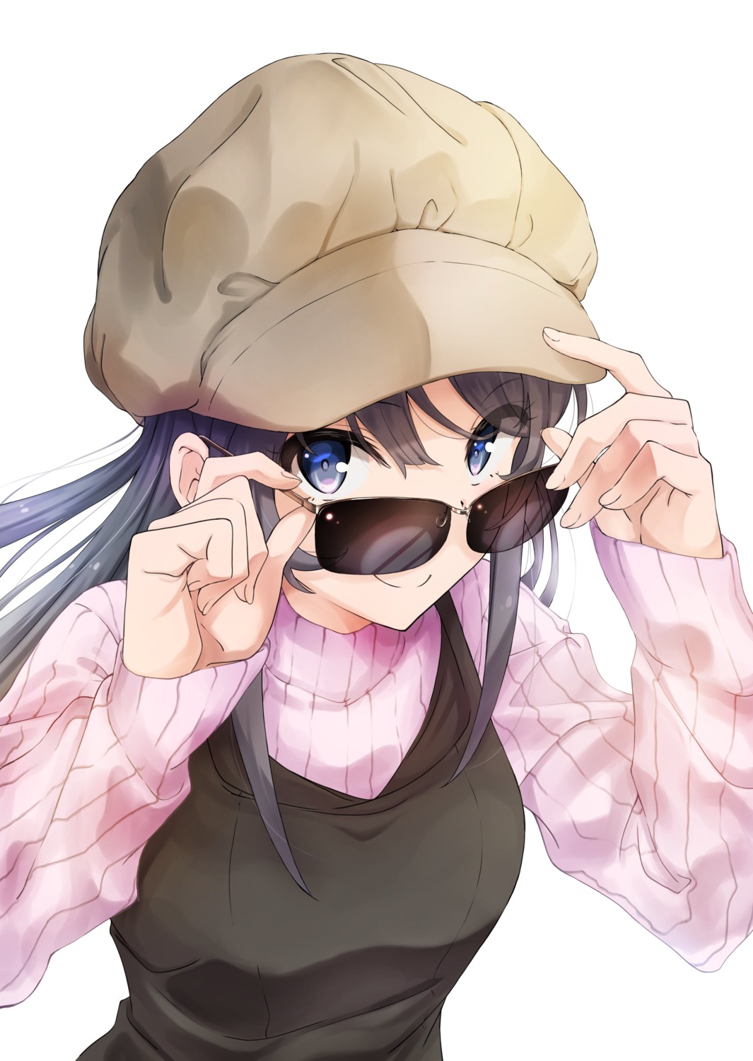 anno_masato, jpeg_artifacts, megane, sakurajima_mai, seishun_buta_yarou, sweater
