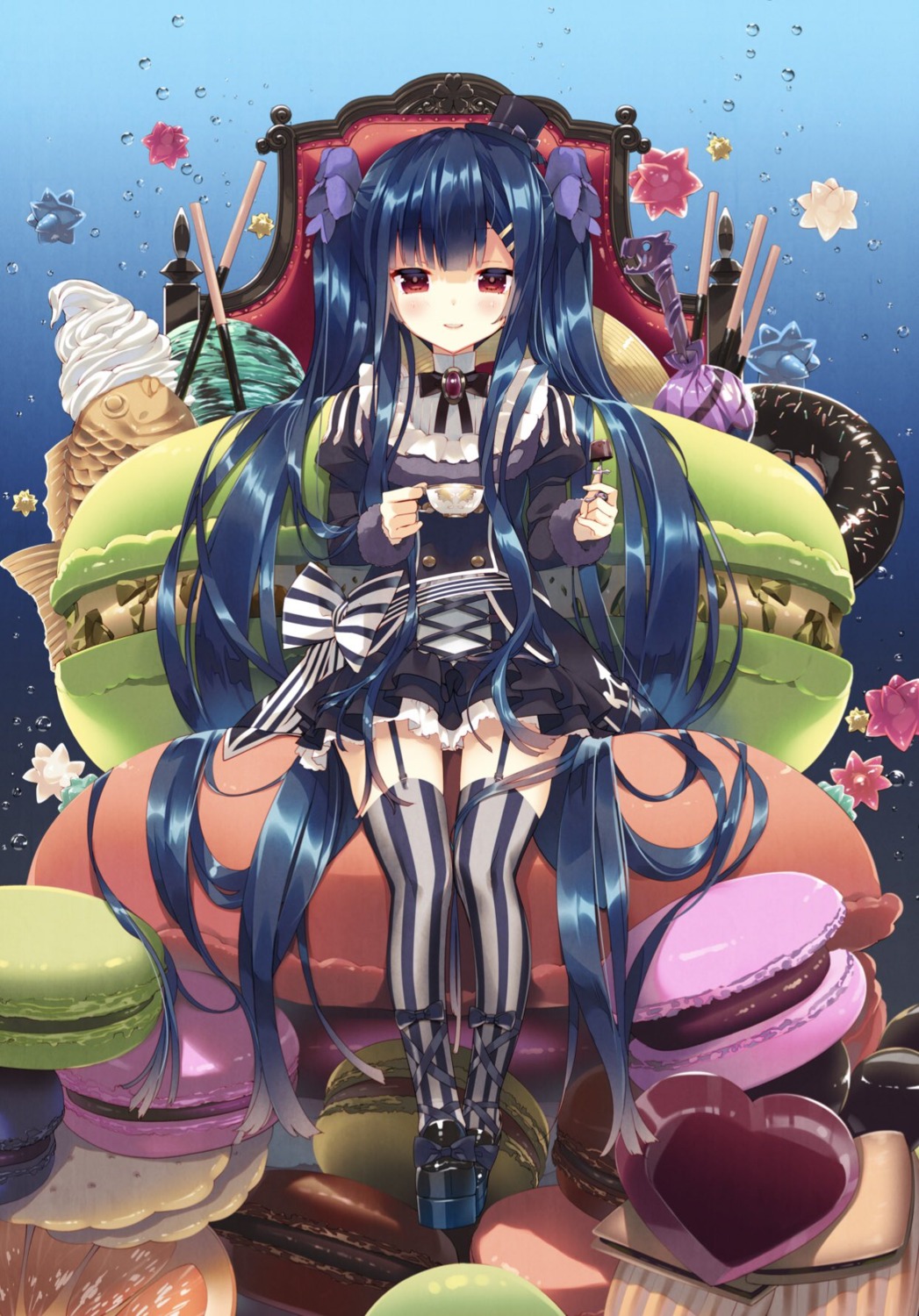 active_mover, arikawa_satoru, flower_knight_girl, gothic_lolita, heels, lolita_fashion, stockings, thighhighs