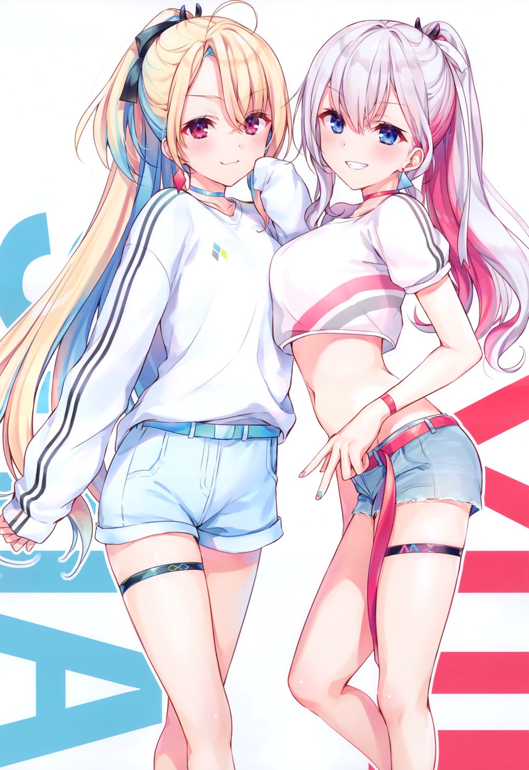 avatar_2.0_project, garter, komeshiro_kasu, minase_shia, musubime_yui, torn_clothes, yobi_gakka