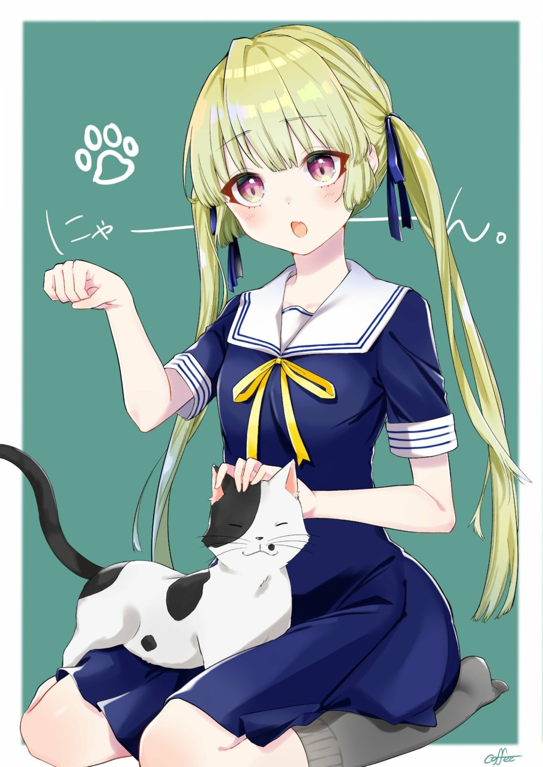 00coffee, neko, seifuku
