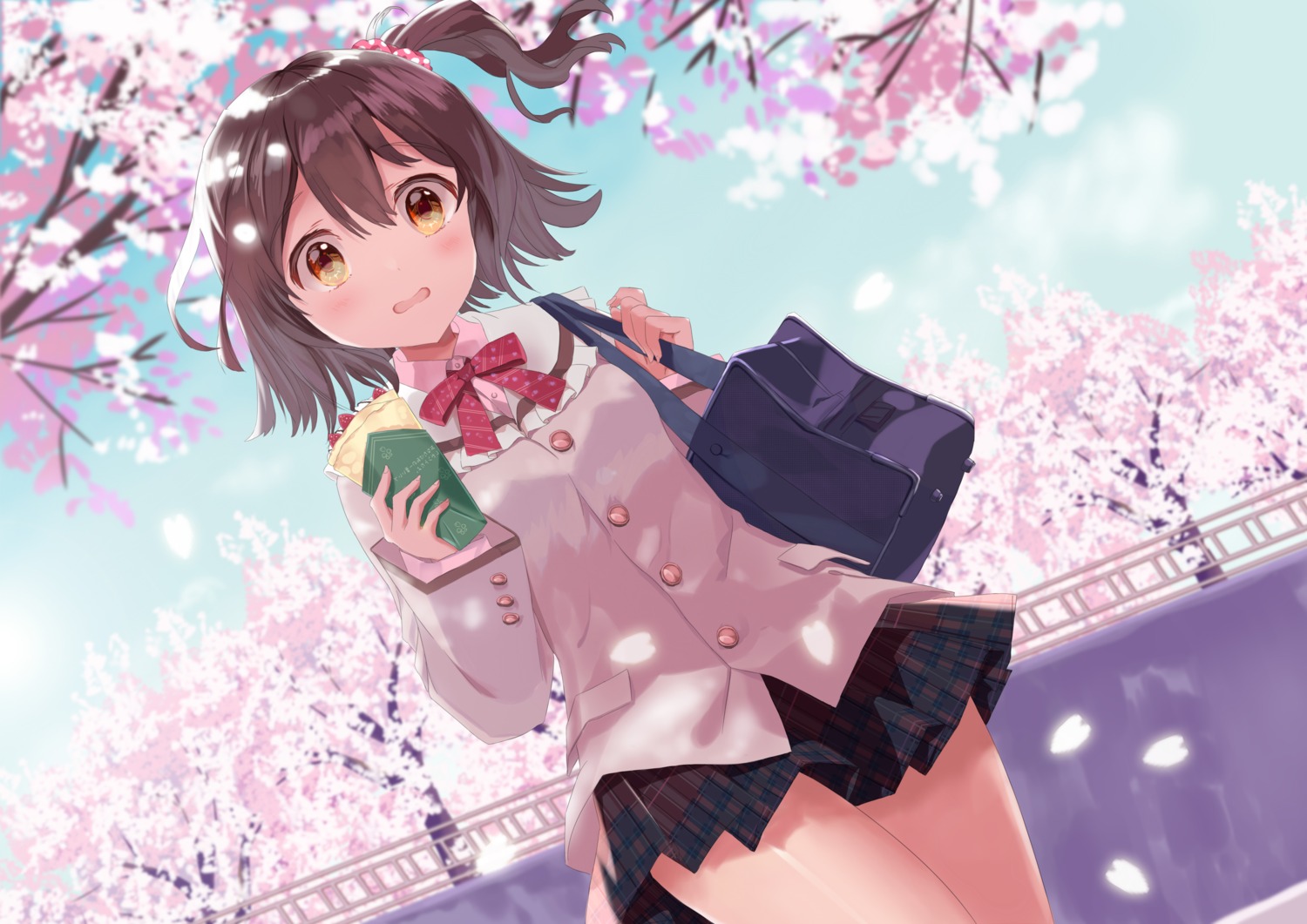 kasuga_mirai, kirakira, seifuku, the_idolm@ster, the_idolm@ster_million_live!