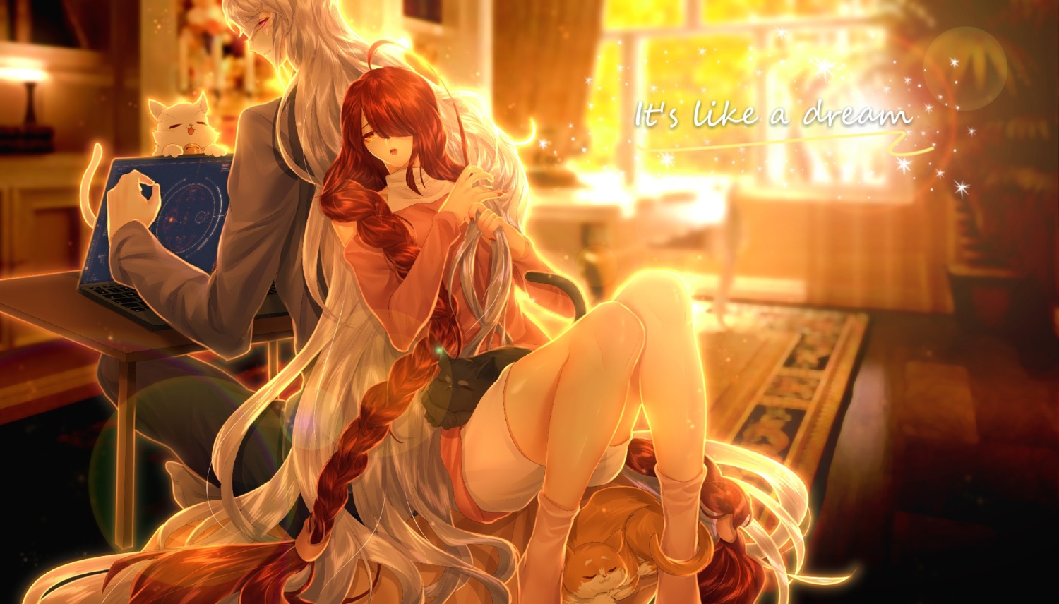 add_(elsword), elesis, elsword, neko, sweater, tagme