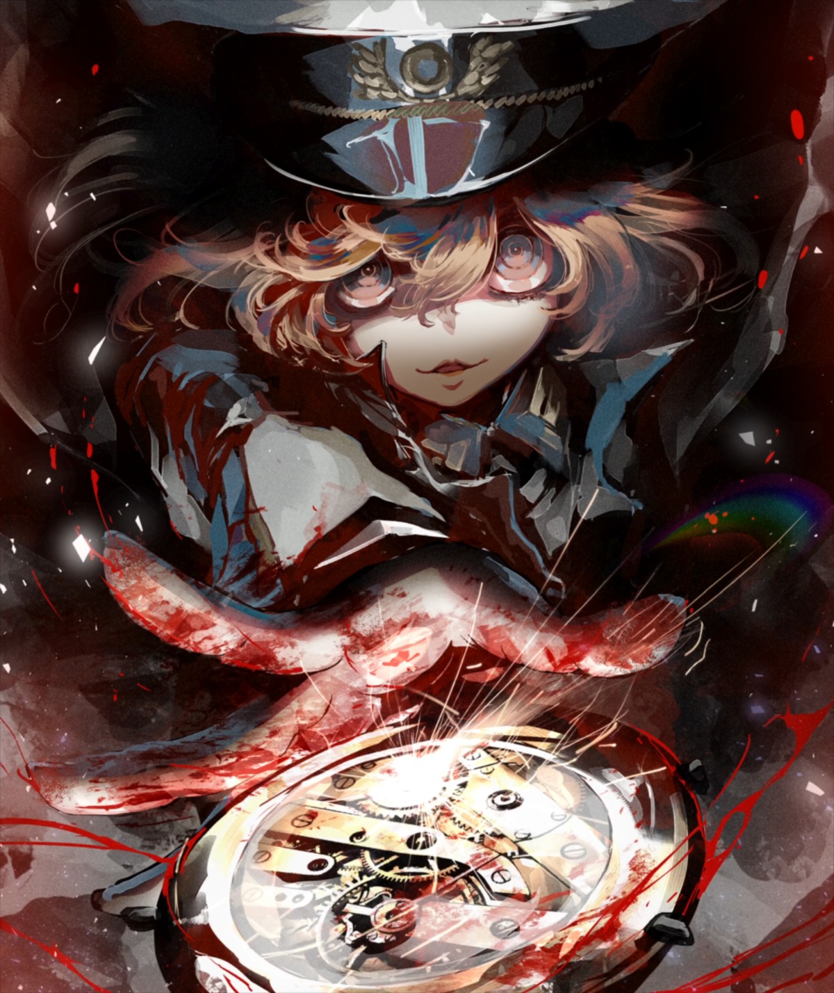 blood, tagme, tanya_degurechaff, uniform, youjo_senki
