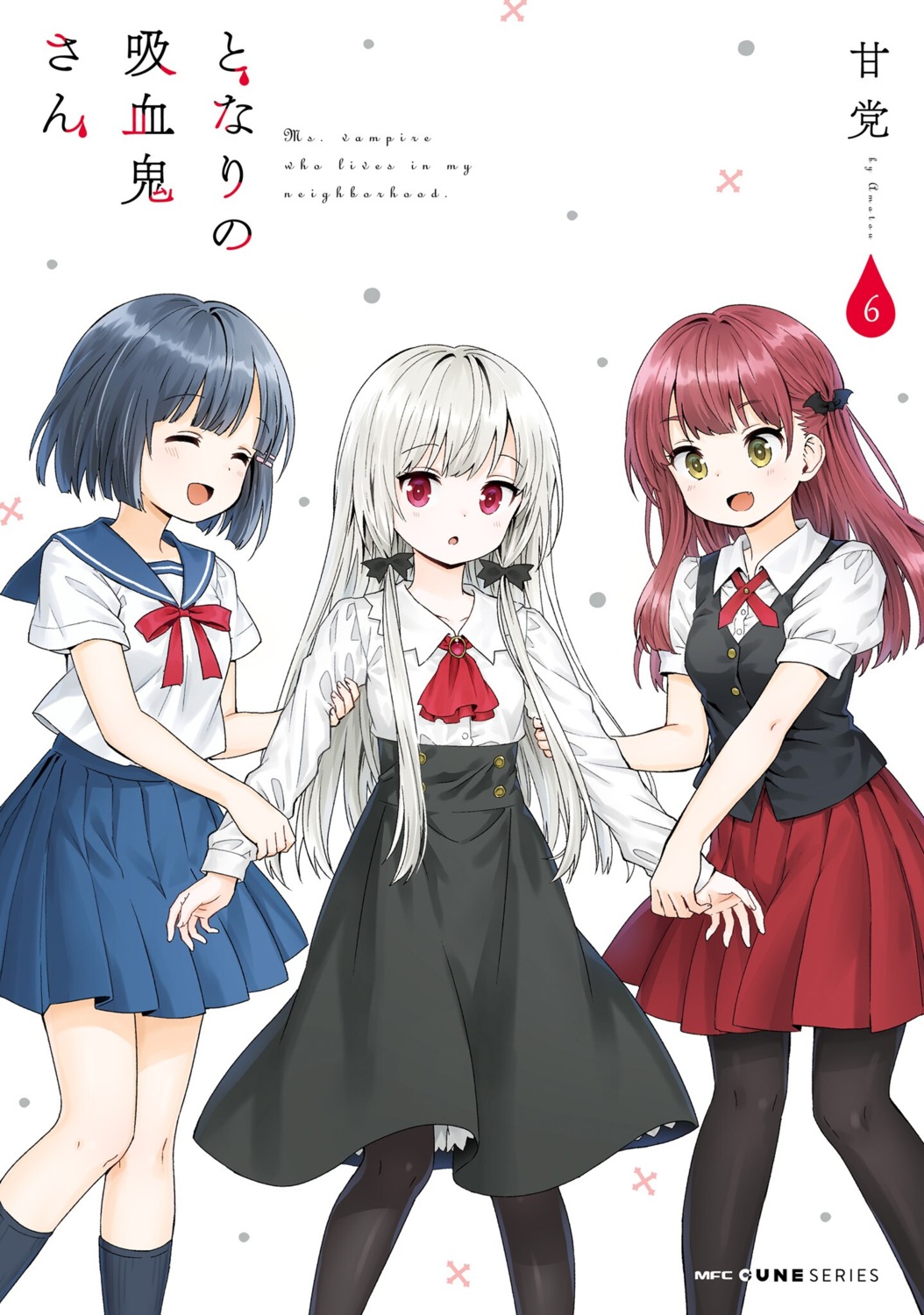 akatsuki_homura, amano_akari, amatou111, dress, pantyhose, seifuku, sophie_twilight, tonari_no_kyuuketsuki-san