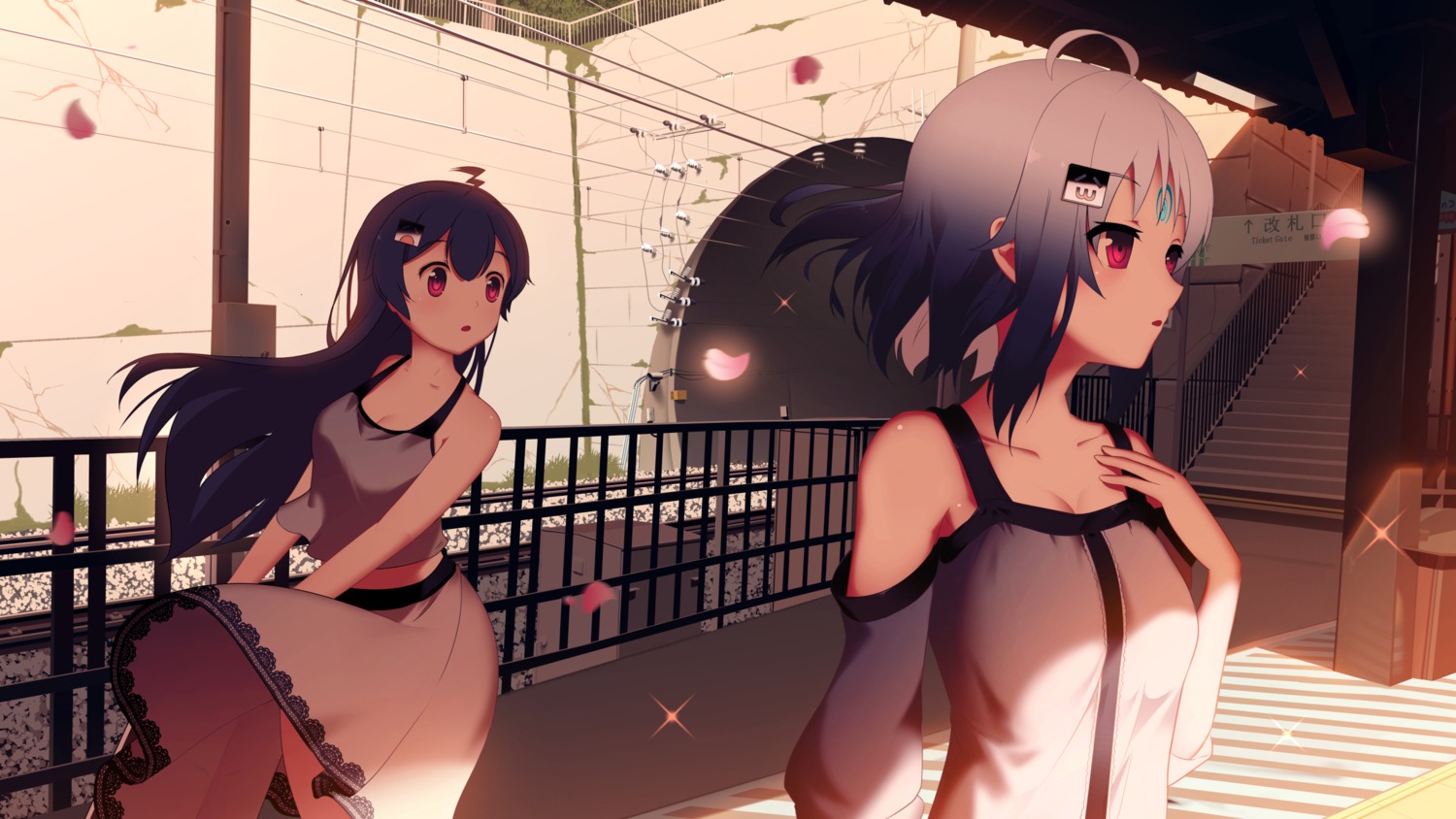 bili_bili_douga, bili_girl_22, bili_girl_33, cleavage, dalian_(1457091741), dress, skirt_lift