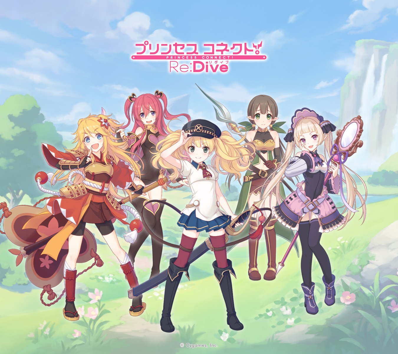 armor, bike_shorts, ishibashi_ayumi, japanese_clothes, monika_weisswind, nijimura_yuki, ninon_joubert, pointy_ears