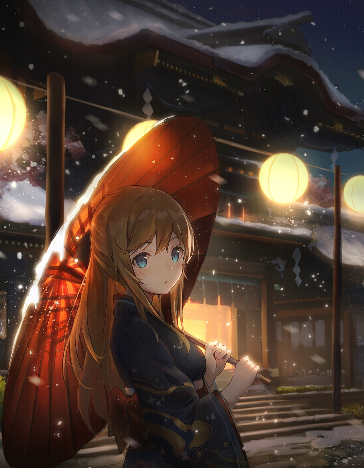 banxuan_c2ka, kimono, umbrella