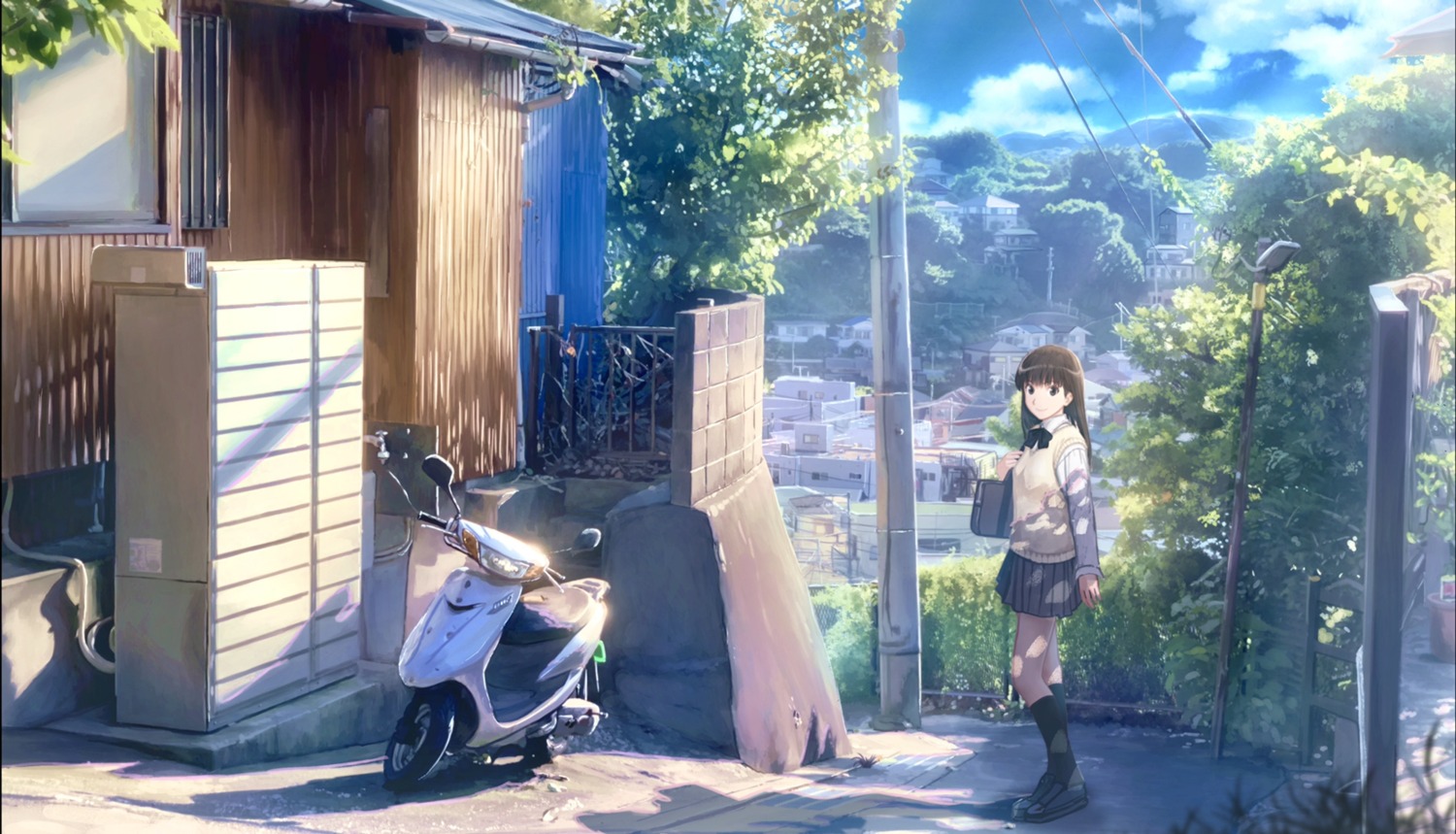 amagami, ayatsuji_tsukasa, ciel4072, landscape, seifuku, sweater