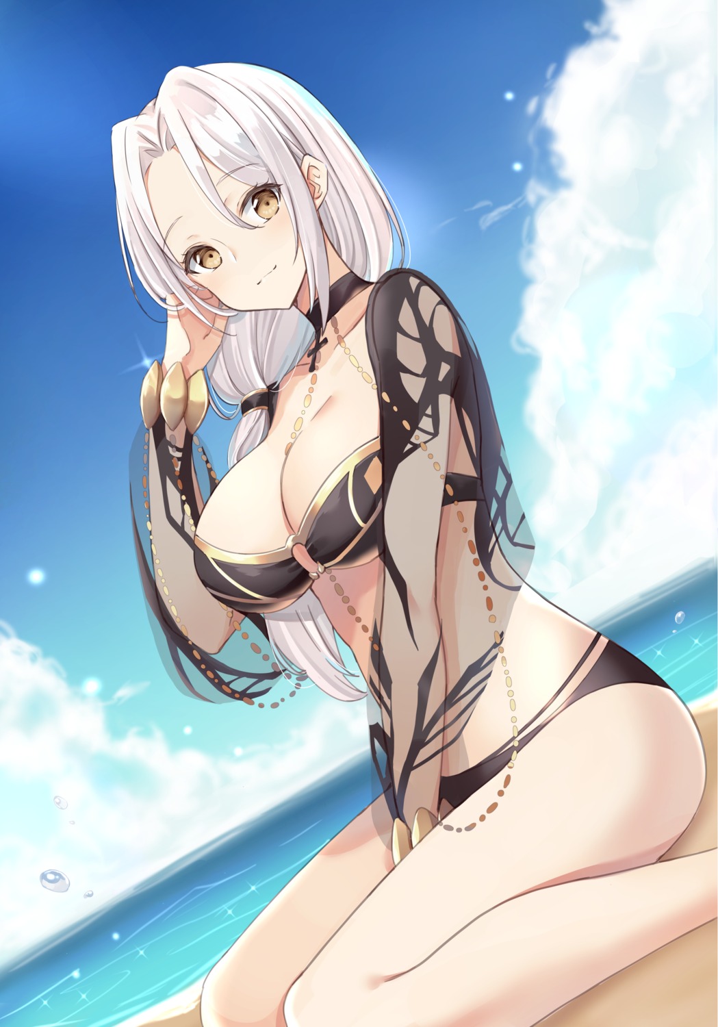 bikini, carmilla_(fate/grand_order), fate/grand_order, see_through, swimsuits, yuzu-aki