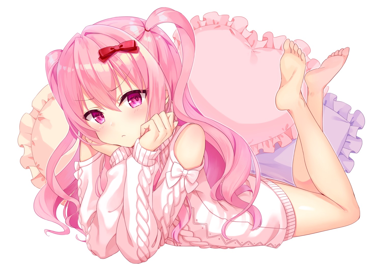 feet, girlfriend_(kari), kagami_matsuri, shiorin1910, sweater