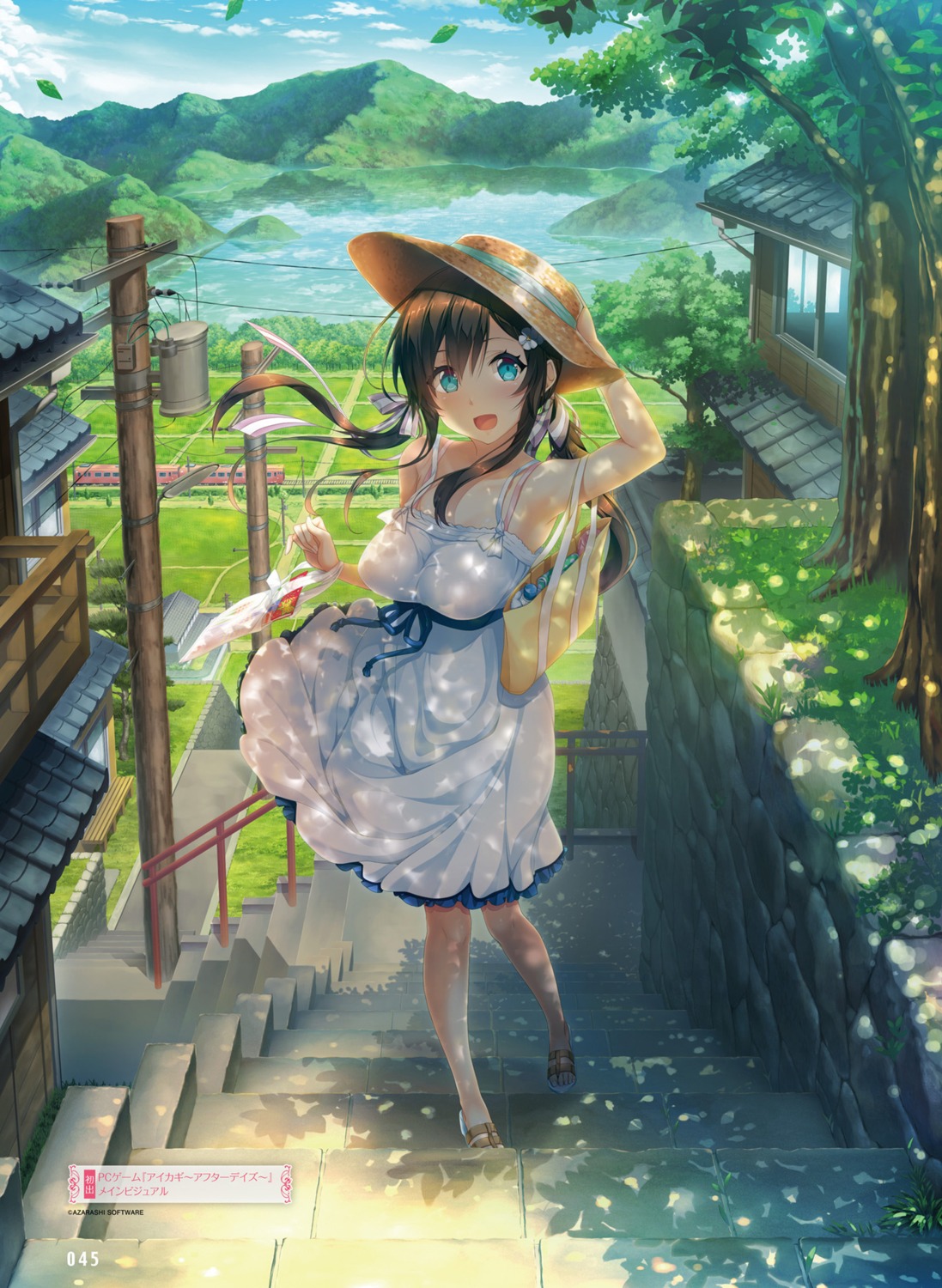 aikagi_(azarashi_soft), aikagi_~after_days~, azarashi_soft, dress, gintarou, summer_dress, takanashi_shiori
