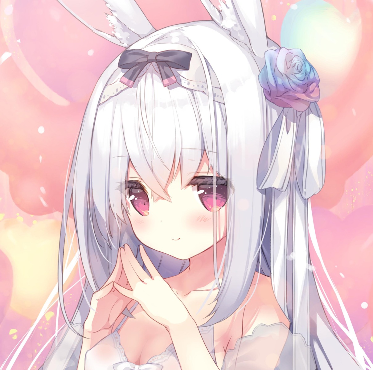 animal_ears, bunny_ears, cleavage, cynthia_riddle, p19, see_through
