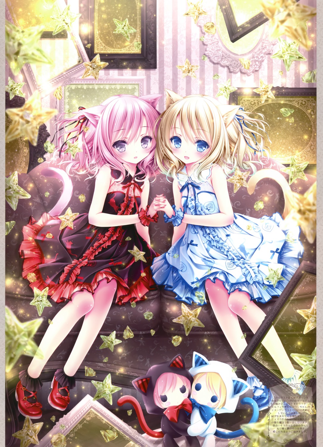animal_ears, dress, heels, lolita_fashion, nekomimi, tail, tinkerbell, tinkle
