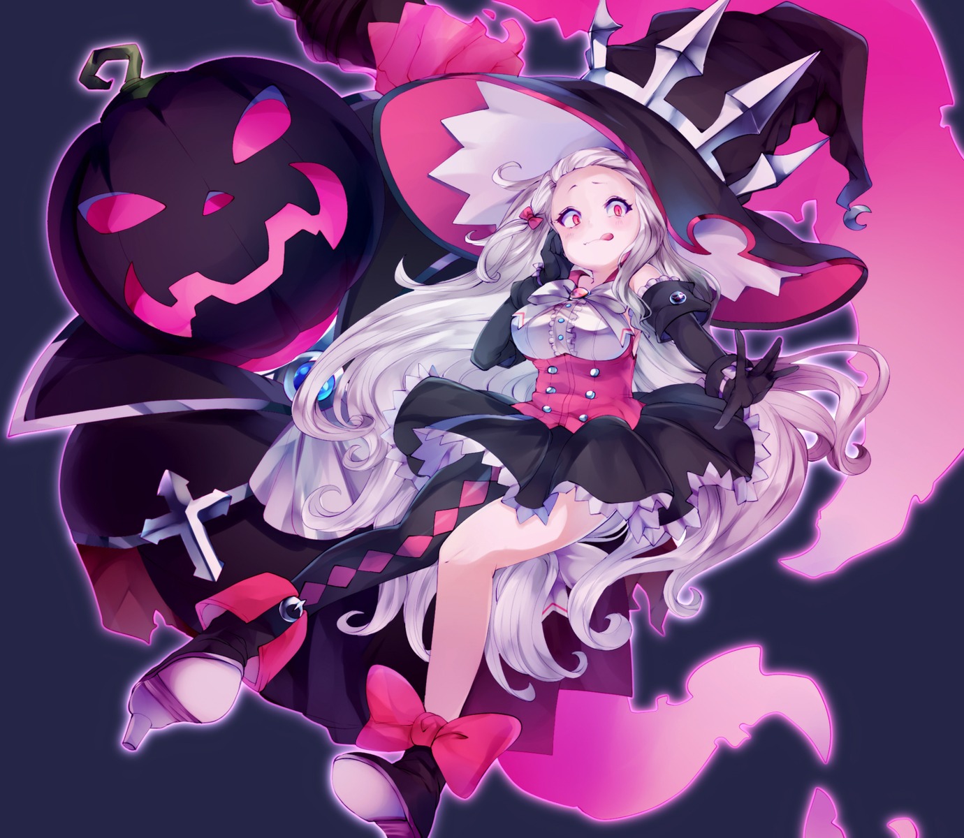 heels, skirt_lift, ultimate_school, witch, yaekn