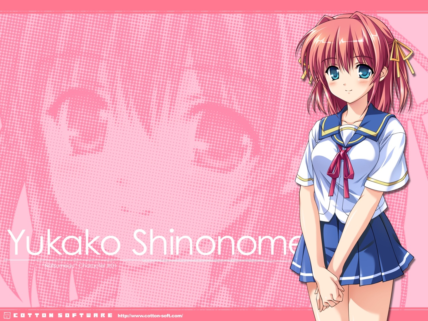 cotton_software, natsumegu, seifuku, shinonome_yukako, tsukasa_yuuki, wallpaper