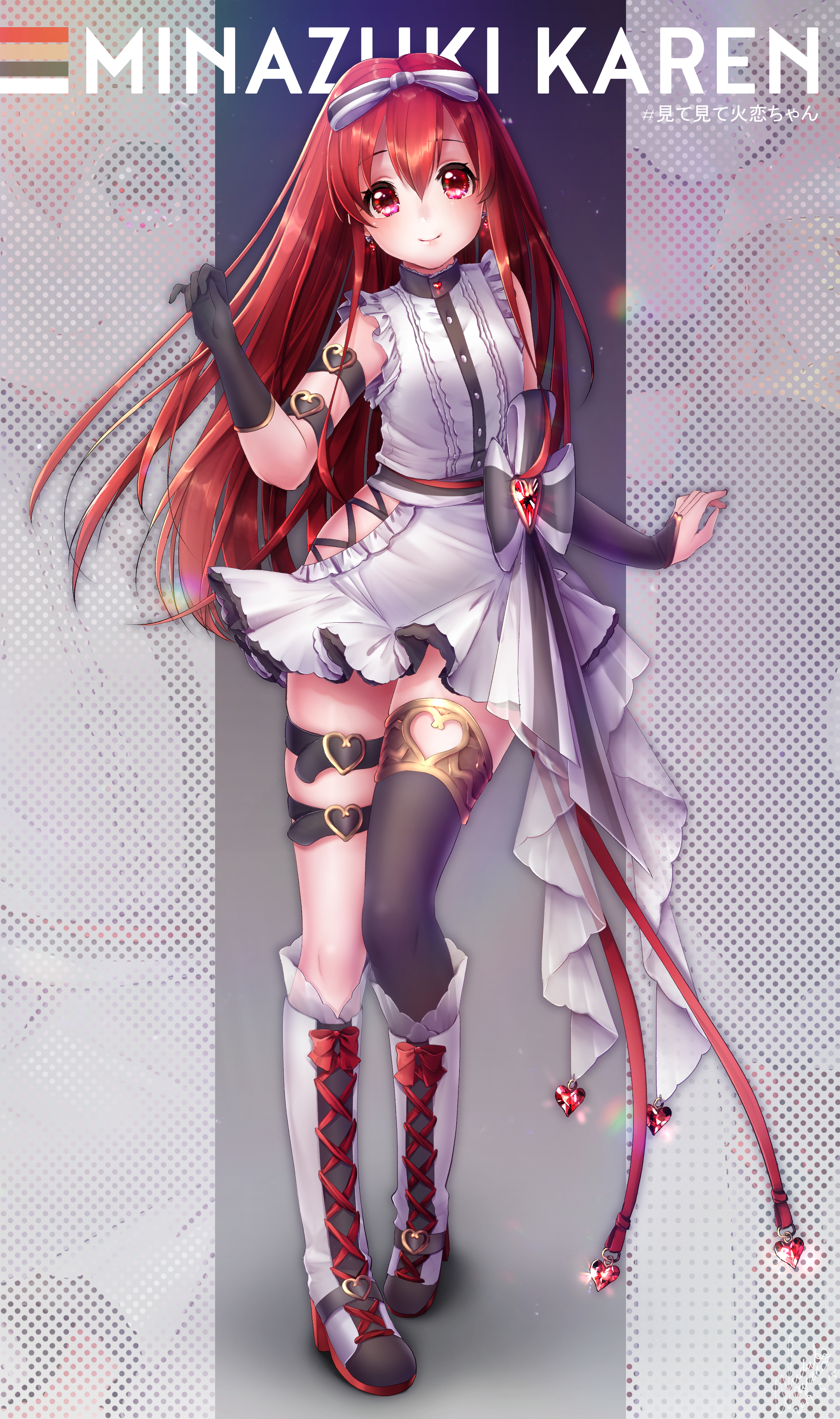 garter, heels, karen_channel, minazuki_karen_(karen_channel), mo3hig3, thighhighs