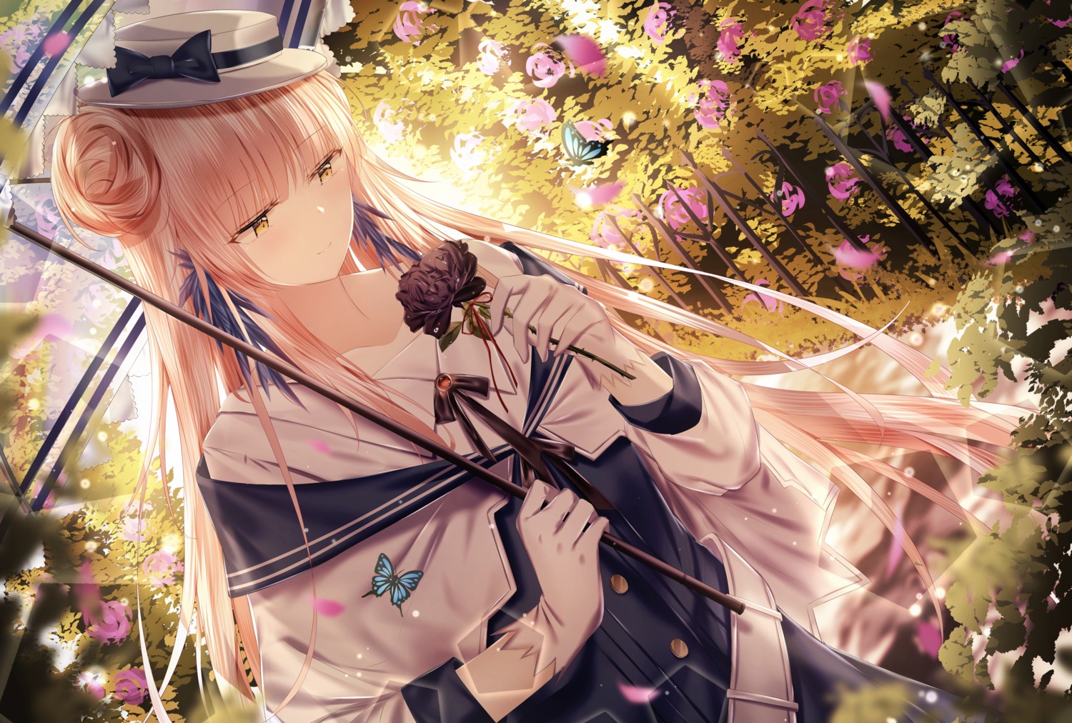 arknights, ceylon_(arknights), junpaku_karen, umbrella