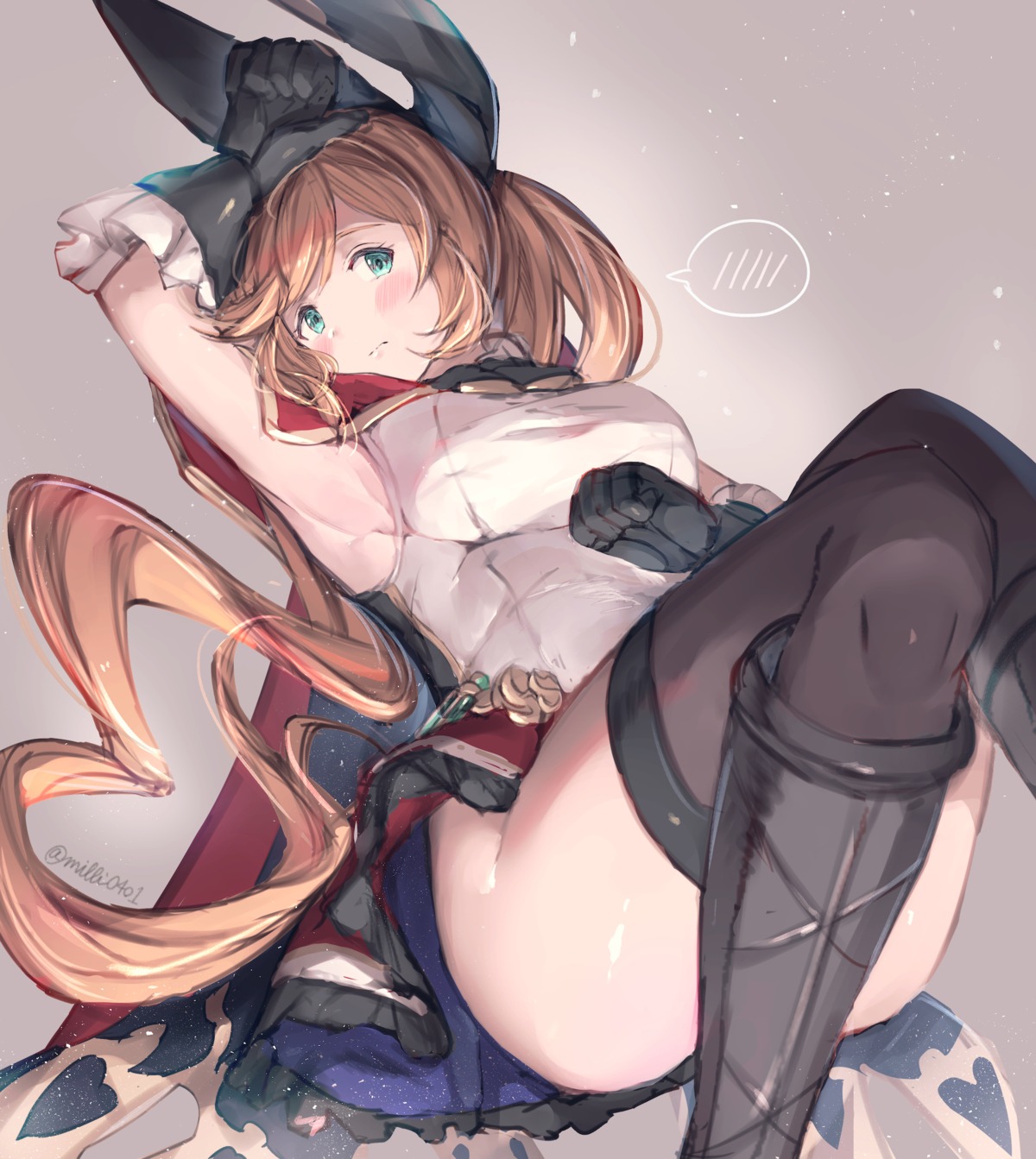 clarisse_(granblue_fantasy), granblue_fantasy, milli_little, thighhighs
