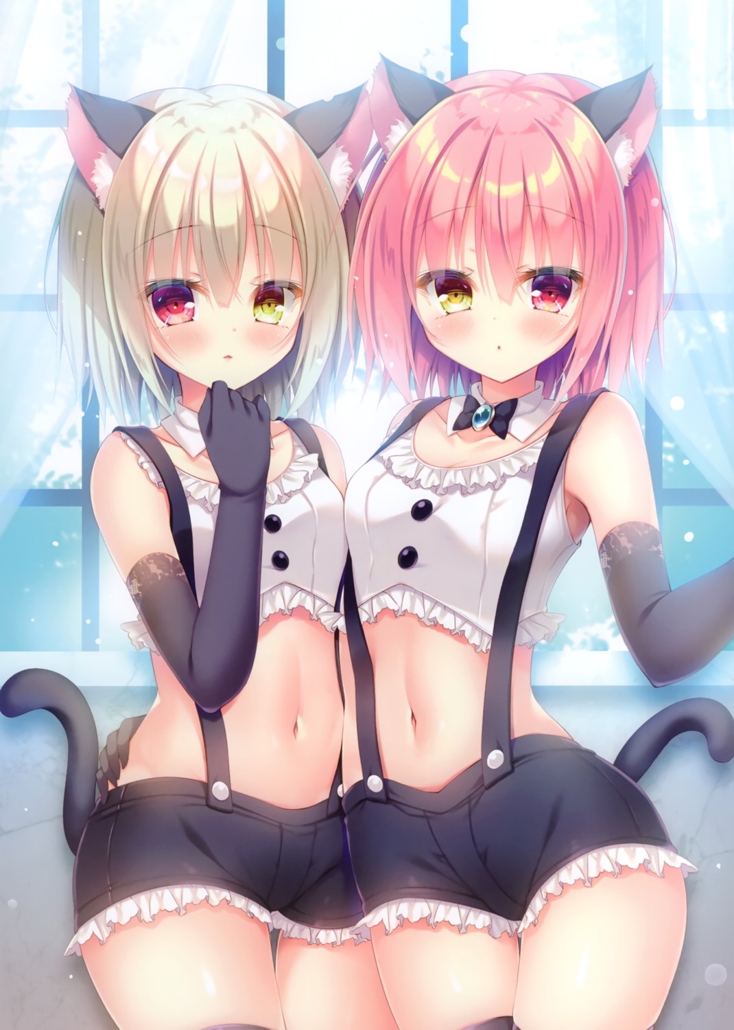 animal_ears, nekomimi, rokudou_itsuki, tail, thighhighs