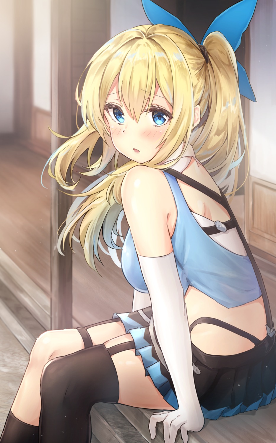 garter, haru_(re_ilust), mirai_akari, mirai_akari_project, stockings, thighhighs