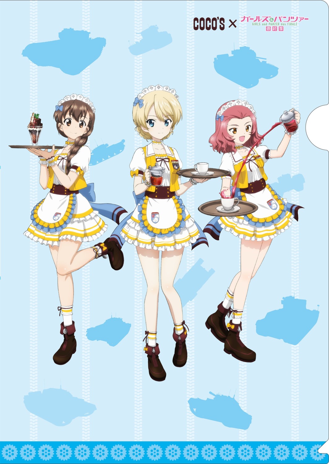 darjeeling, girls_und_panzer, maid, rosehip, rukuriri, tagme, waitress