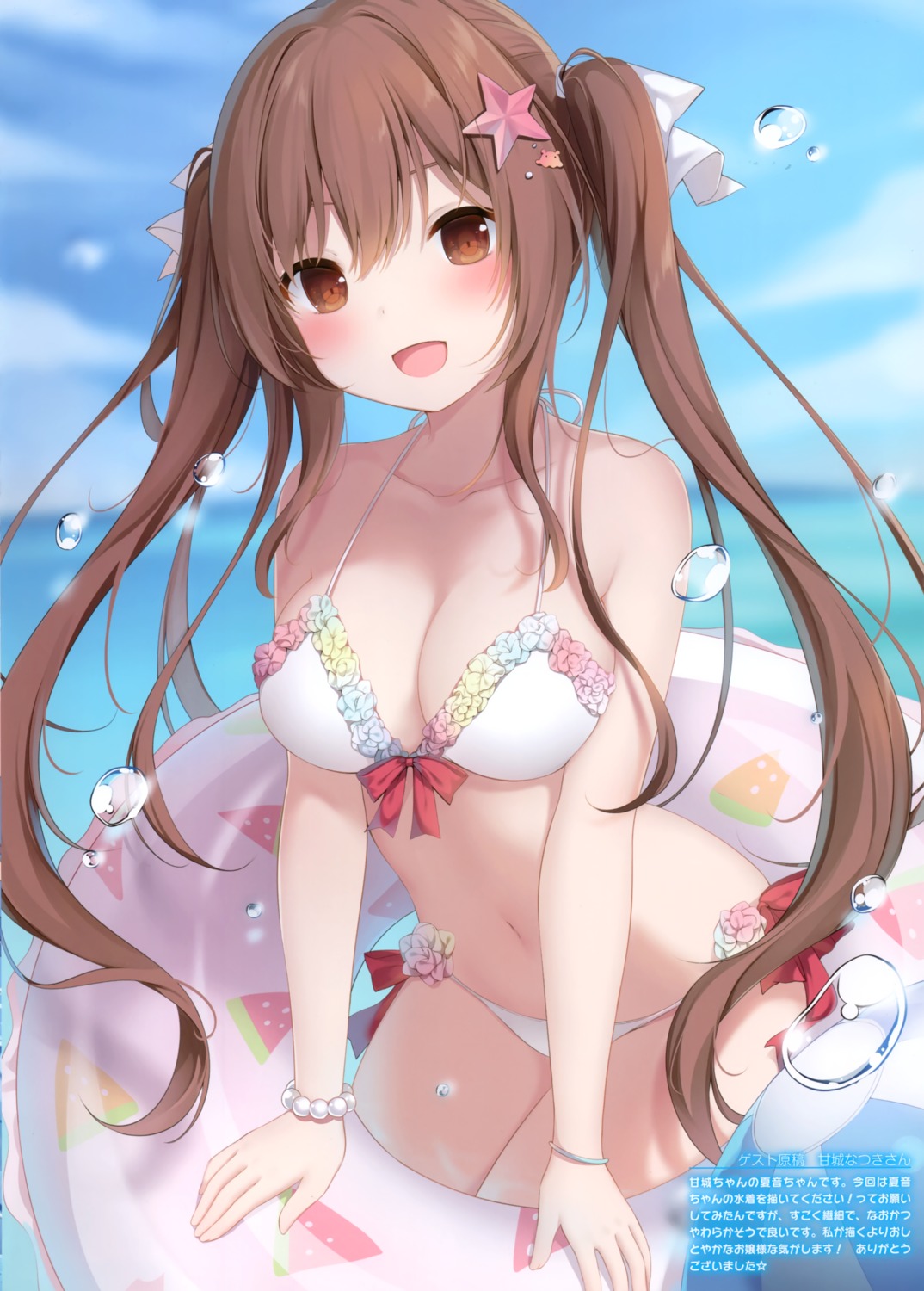 amashiro_natsuki, aomi_kanon, bikini, cleavage, karomix, swimsuits