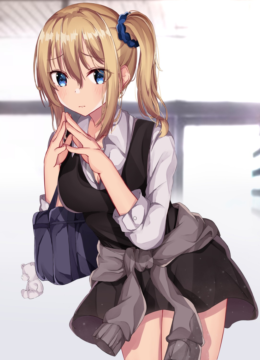 cleavage, hayasaka_ai, kaguya-sama_wa_kokurasetai_~tensai-tachi_no_renai_zunousen~, norazura, seifuku, sweater