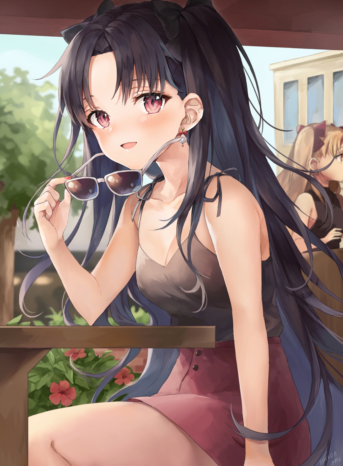 cleavage, ereshkigal_(fate), fate/grand_order, ishita_umi, ishtar_(fate), megane