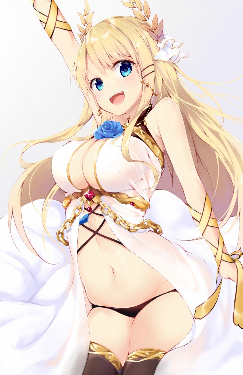 azur_lane, no_bra, pantsu, see_through, t-bth, thighhighs, victorious_(azur_lane)