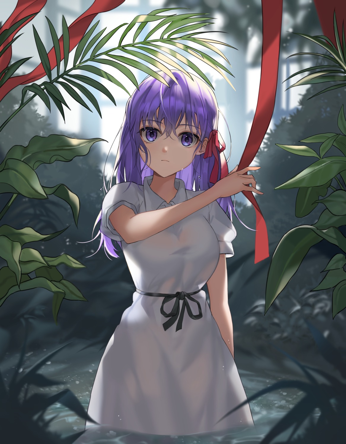 dress, fate/stay_night, matou_sakura, roti, wet