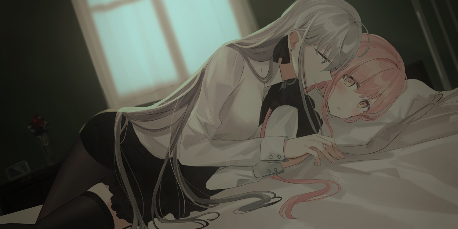 chihuri, pantyhose, thighhighs, yana_(chihuri), yuri, zoya_petrovna_vecheslova