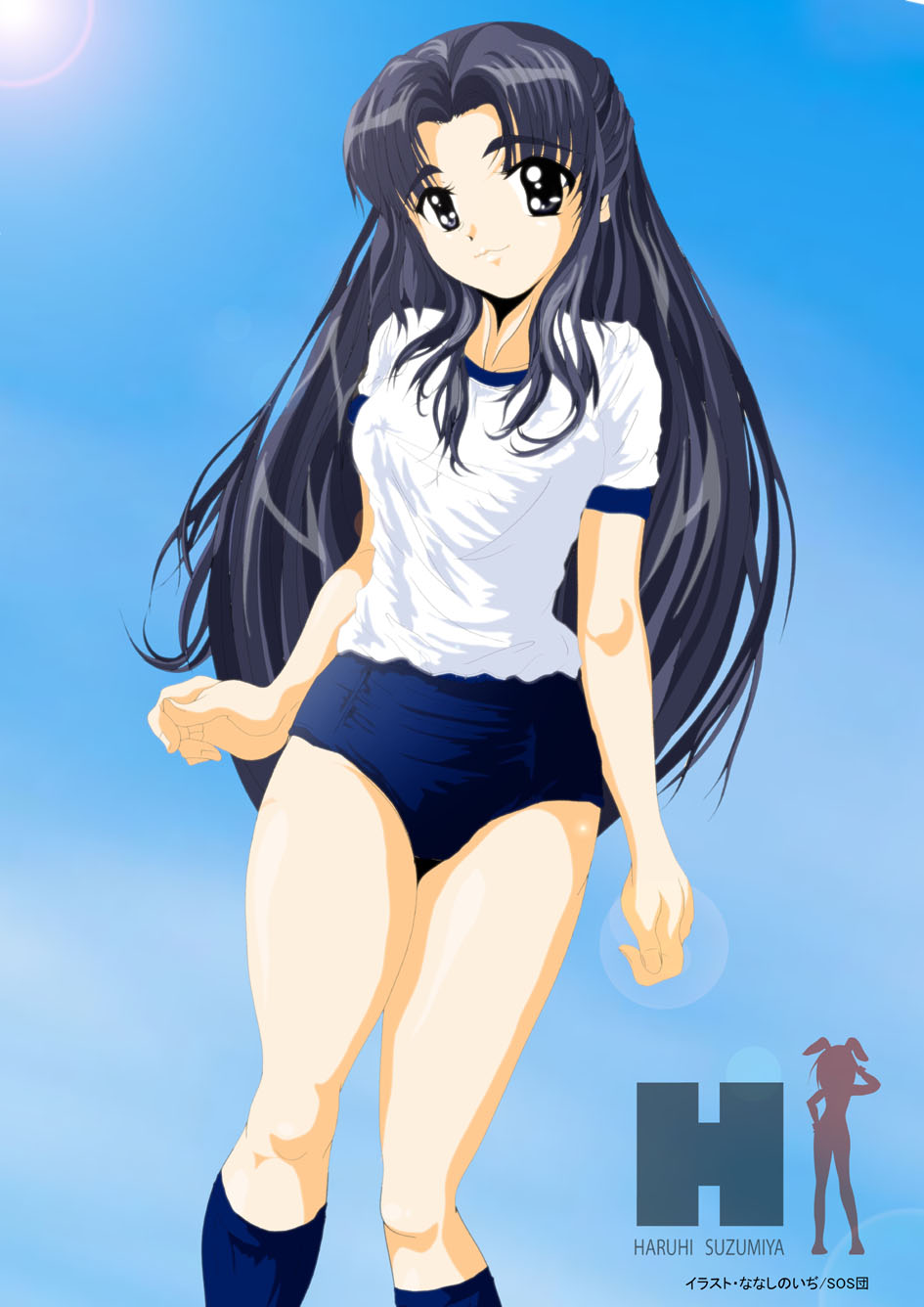 asakura_ryouko, gym_uniform, nanashi_noiji, suzumiya_haruhi_no_yuuutsu
