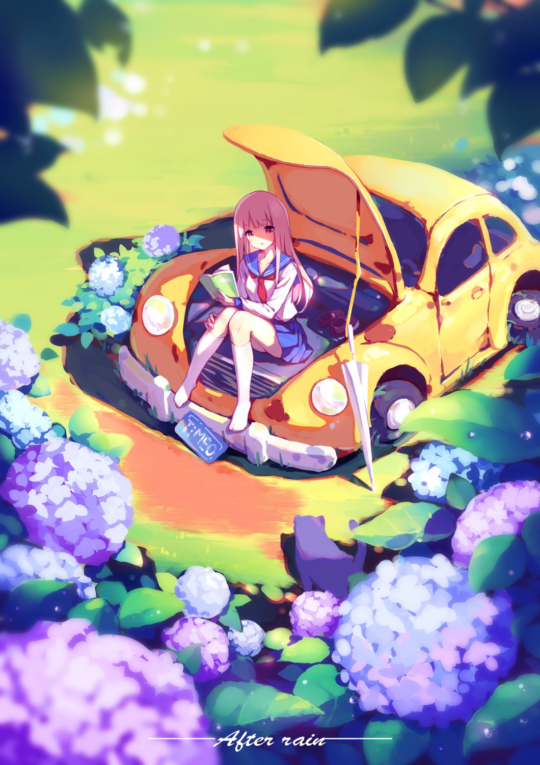 seifuku, timeo, umbrella