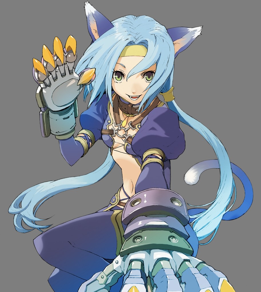 animal_ears, enami_katsumi, meracle_chamlotte, nekomimi, star_ocean, star_ocean_4, tail, transparent_png