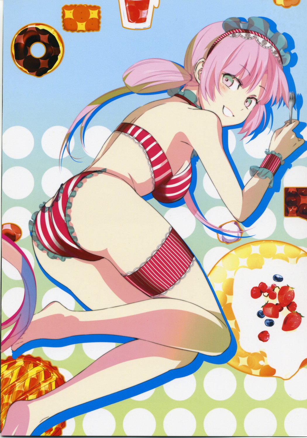 bikini, chocolan, garter, sogabe_shuuji, swimsuits, takayama_mizuki