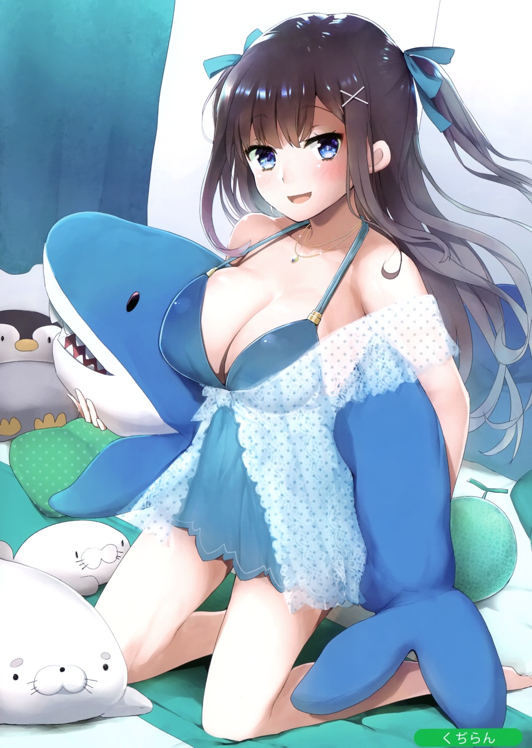 cleavage, kujiran, lingerie, melonbooks