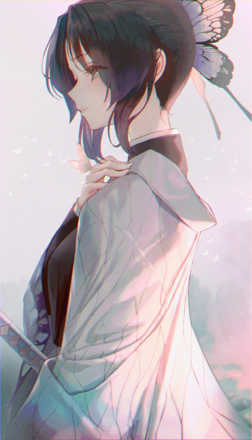 japanese_clothes, kimetsu_no_yaiba, kochou_shinobu, seol, sword