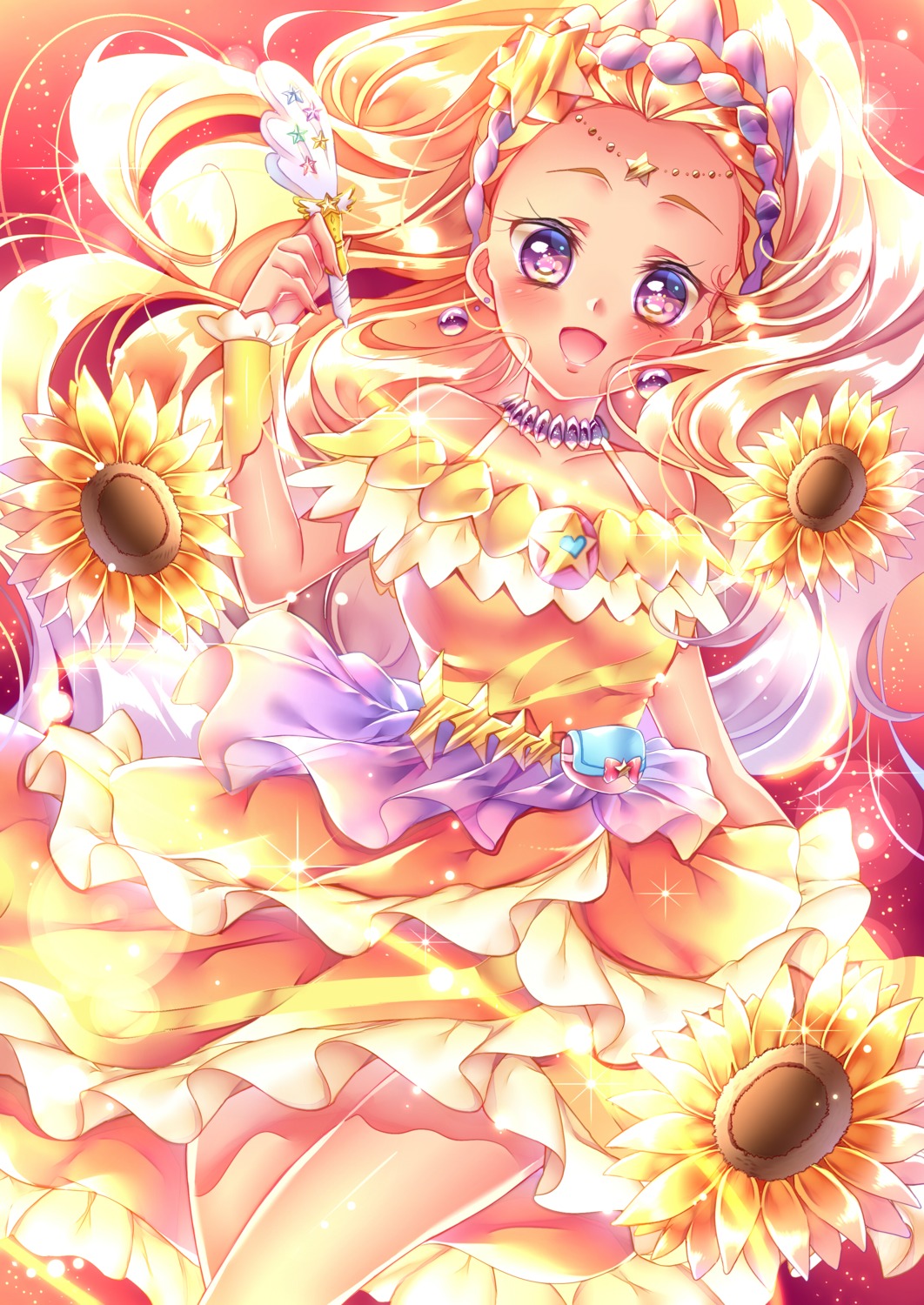 amamiya_erena, dress, precure, star_twinkle_precure, touki_matsuri