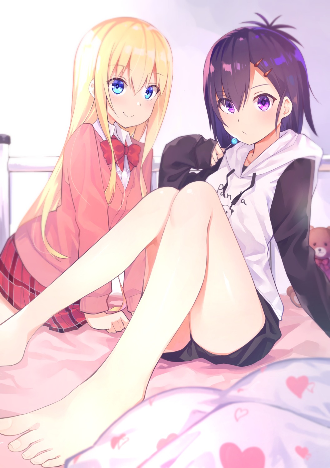 feet, gabriel_dropout, kerun, seifuku, sweater, tenma_gabriel_white, tsukinose_vignette_april