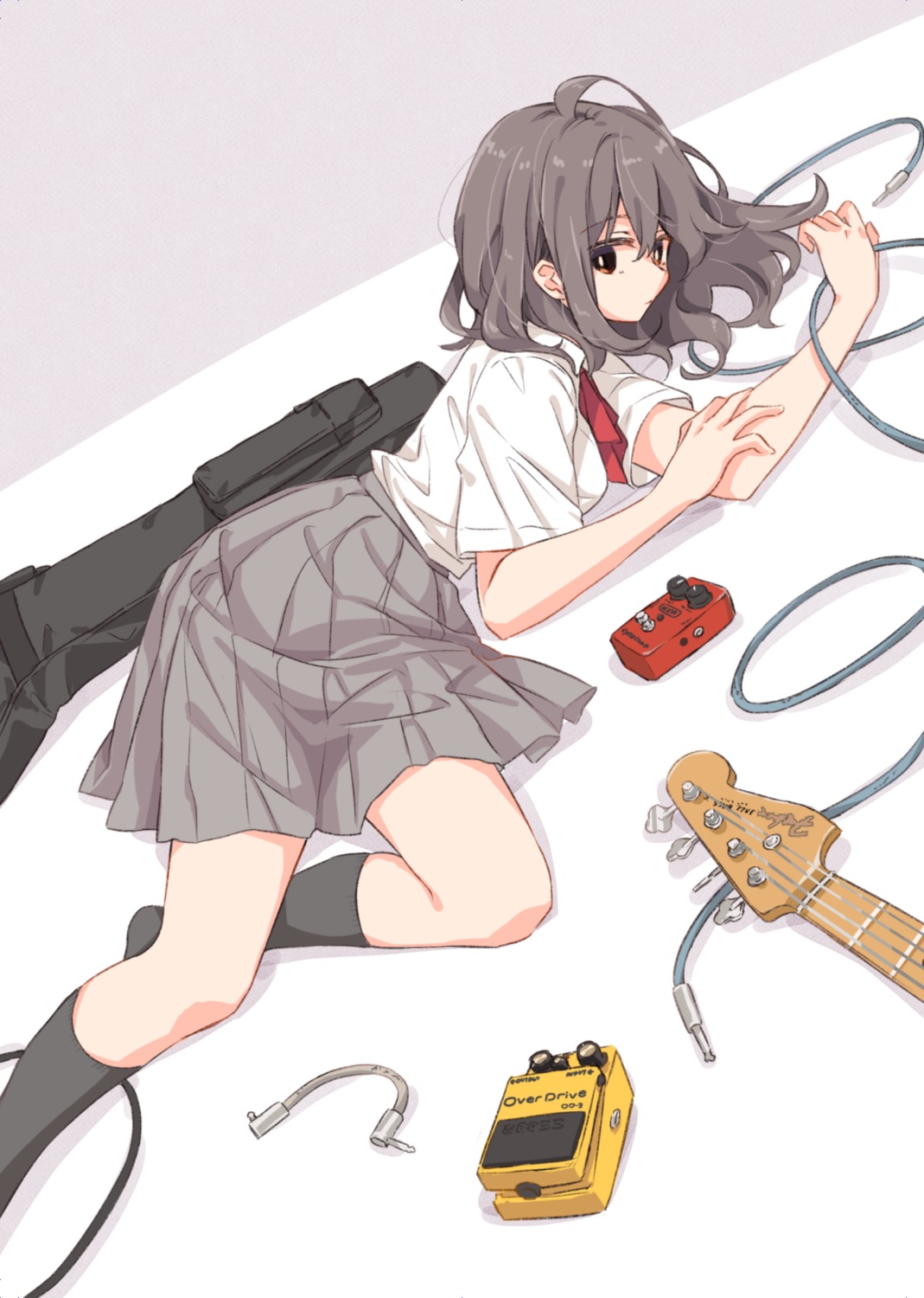 guitar, matsuda_hikari, seifuku