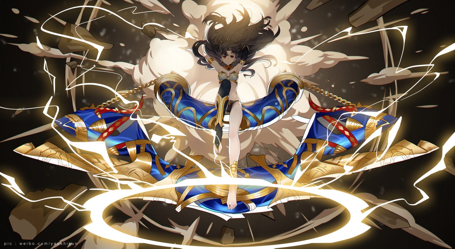 bikini_armor, cleavage, fate/grand_order, ishtar_(fate), thighhighs, toosaka_rin, yaoshi_jun