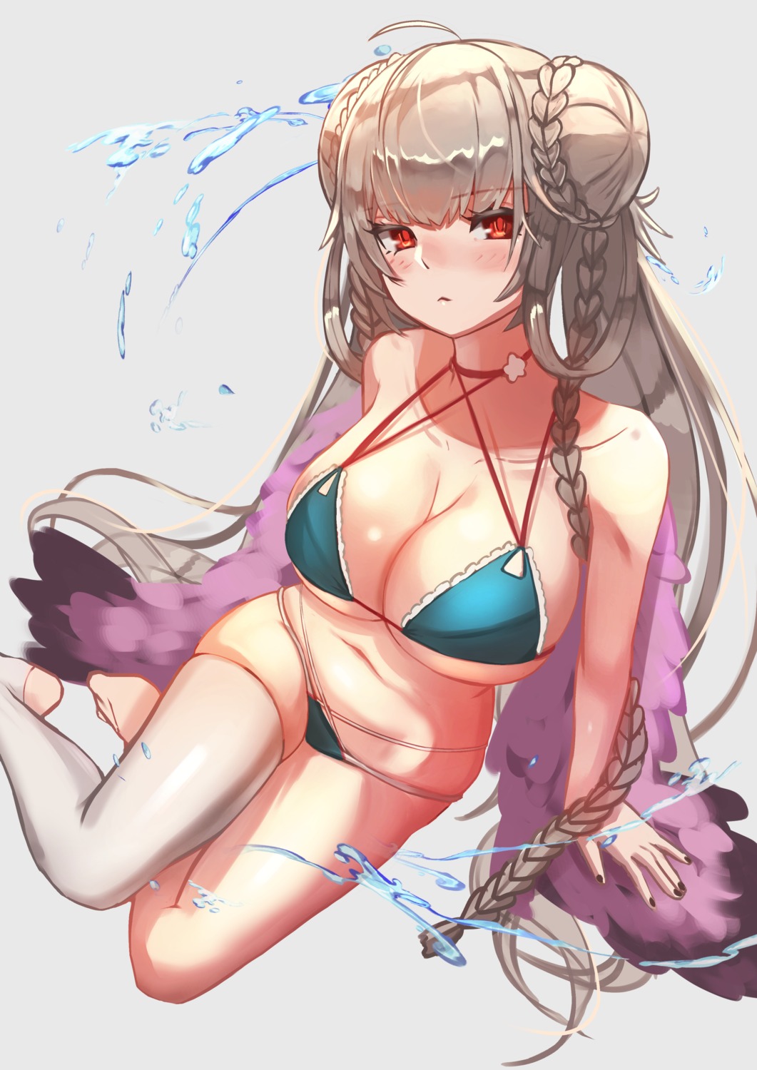 announ_(kurotya), azur_lane, bikini, formidable_(azur_lane), swimsuits, thighhighs