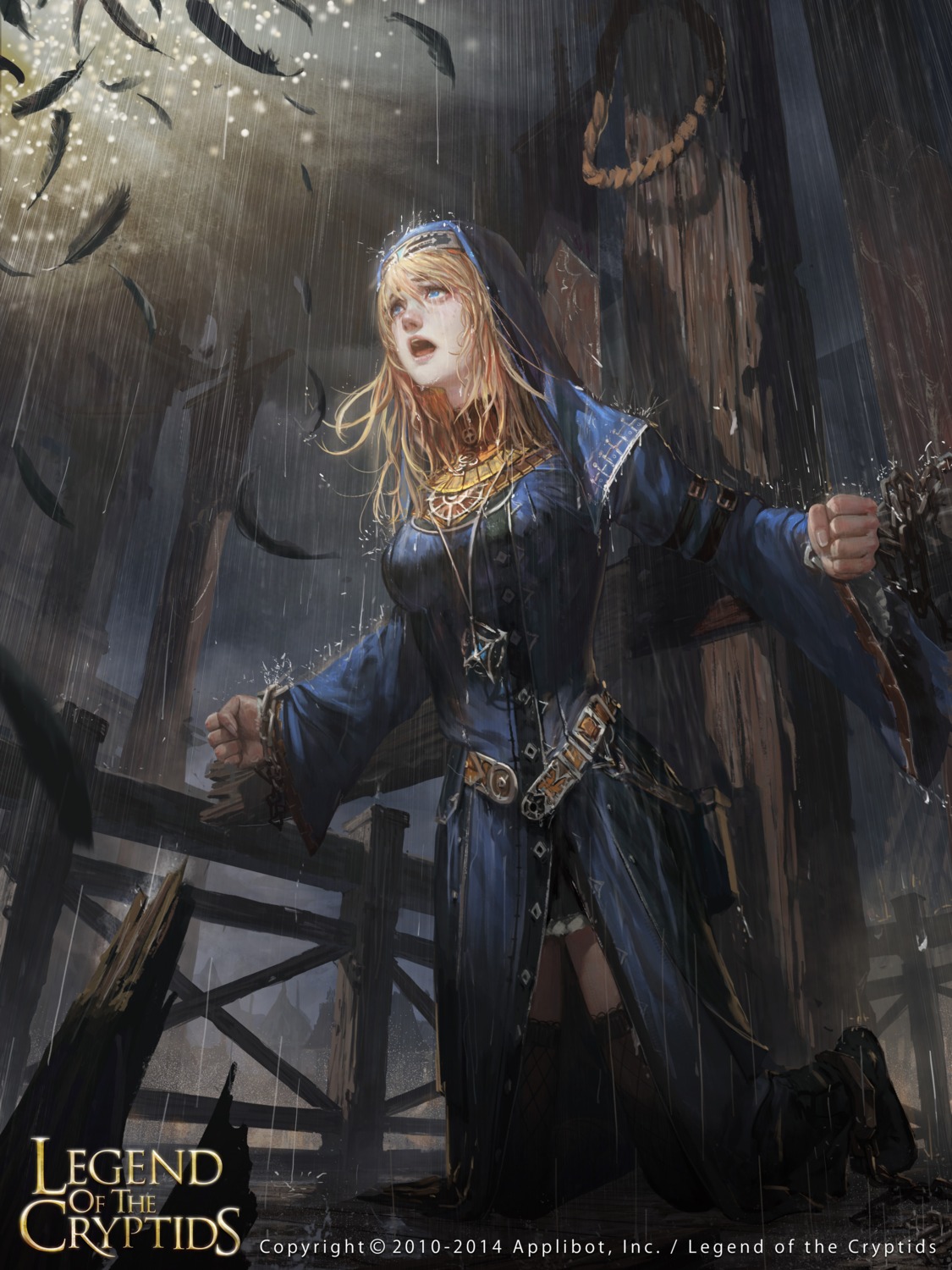 bondage, legend_of_the_cryptids, rui_li, thighhighs, wet