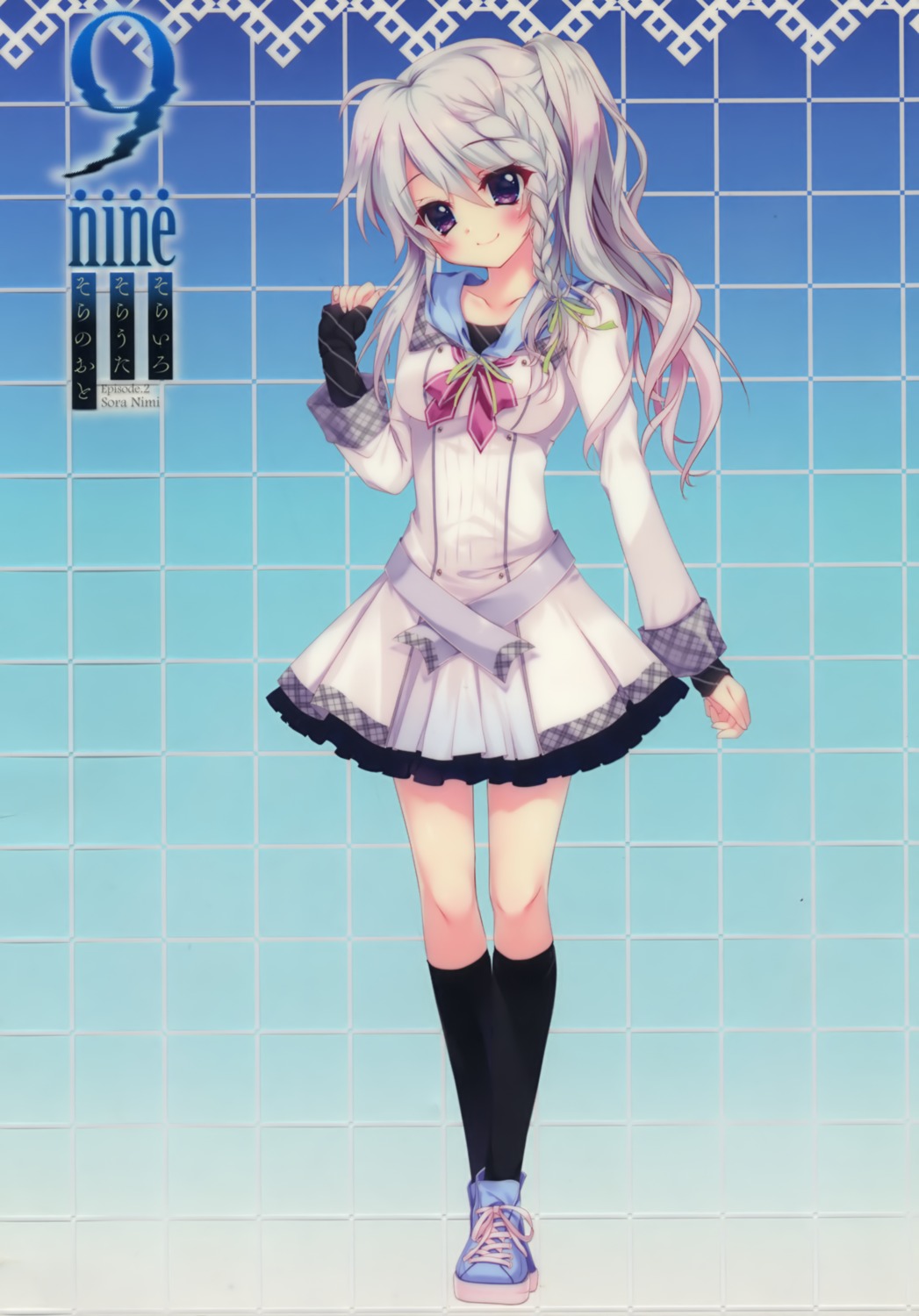 9-nine-, 9-nine-_sorairo_sorauta_soranooto, izumi_tsubasu, niimi_sora, palette, seifuku