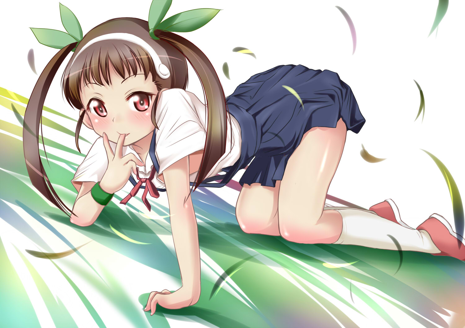 bakemonogatari, hachikuji_mayoi, kozue_akari, monogatari_(series), nisemonogatari, seifuku