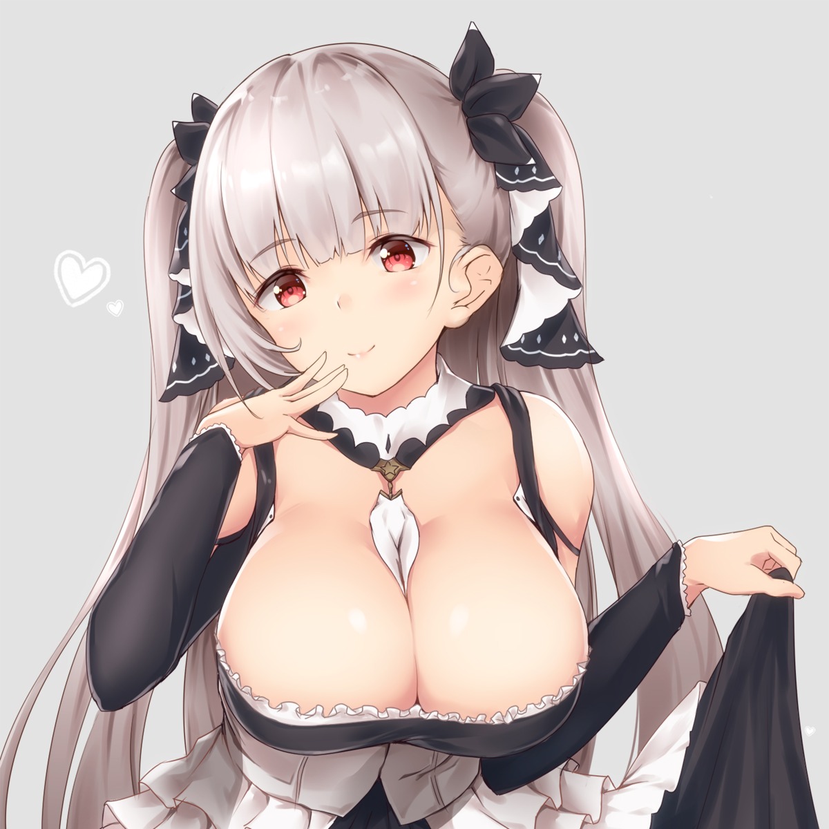 azur_lane, bit, formidable_(azur_lane), gothic_lolita, lolita_fashion, no_bra, skirt_lift