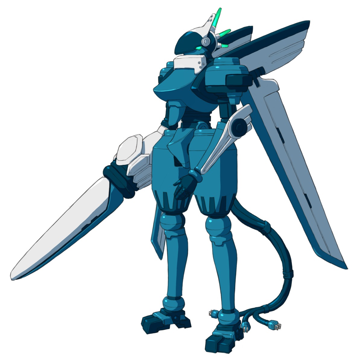 mecha, ootsuka_shinichirou, summon_night, summon_night:_craft_sword_monogatari_2, sword, tail, wings, y-xe-ld