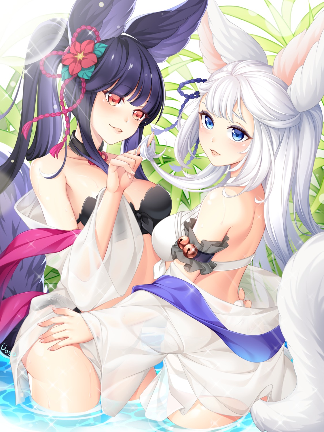 animal_ears, bikini, cleavage, granblue_fantasy, see_through, socie_(granblue_fantasy), swimsuits, tail